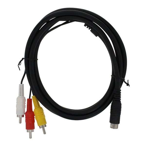 AV cable for Sega Mega Drive 2 II, Genesis 2/3 & Nomad console composite RCA audio video TV lead 1.8M (6ft) | ZedLabz