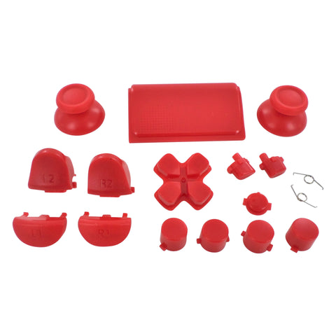 Replacement Button Set For Sony PS4 Pro JDS-040 Controllers - Red | ZedLabz