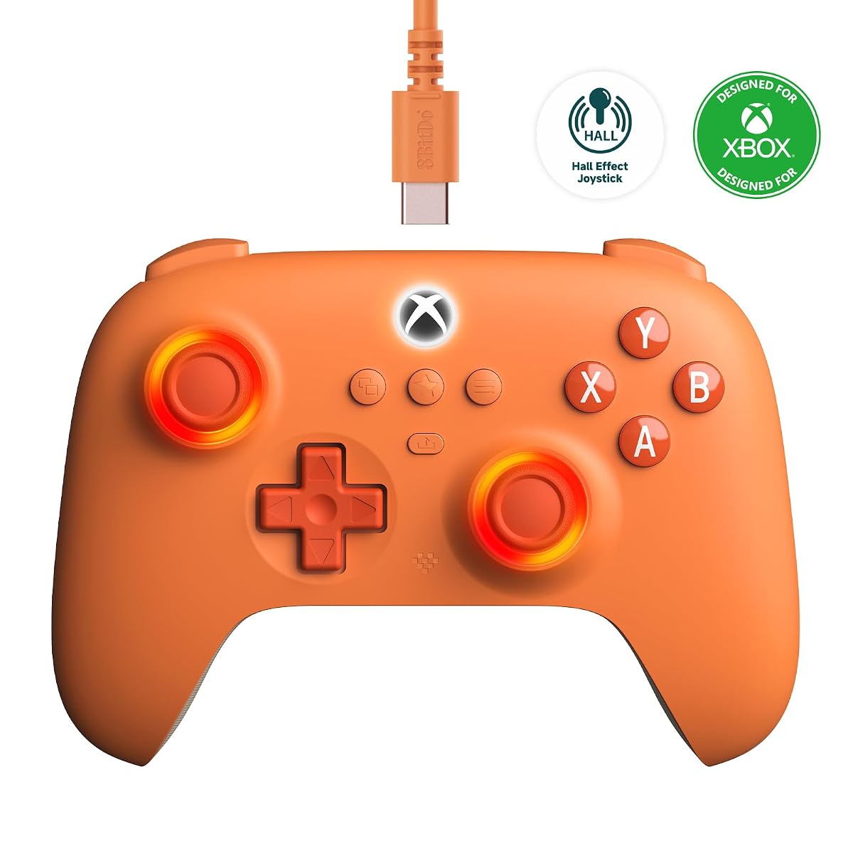 Ultimate C wired controller for Xbox Series X|S, Xbox One & Windows - officially licensed - Orange | 8BitDo