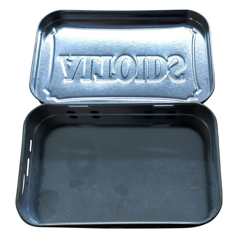 Laser cut & etched empty Altoids mint tin housing case For MintiPi Lite console - Blue | Helder Game Tech
