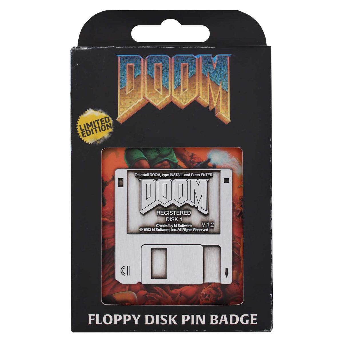 DOOM Floppy Disk Limited Edition Pin Badge | Fanattik