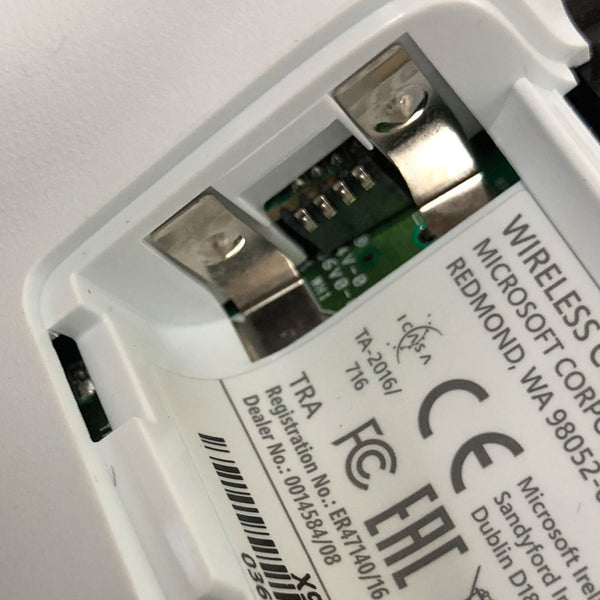 Battery contact set for Xbox One Microsoft wireless controller tabs left side terminals replacement | ZedLabz