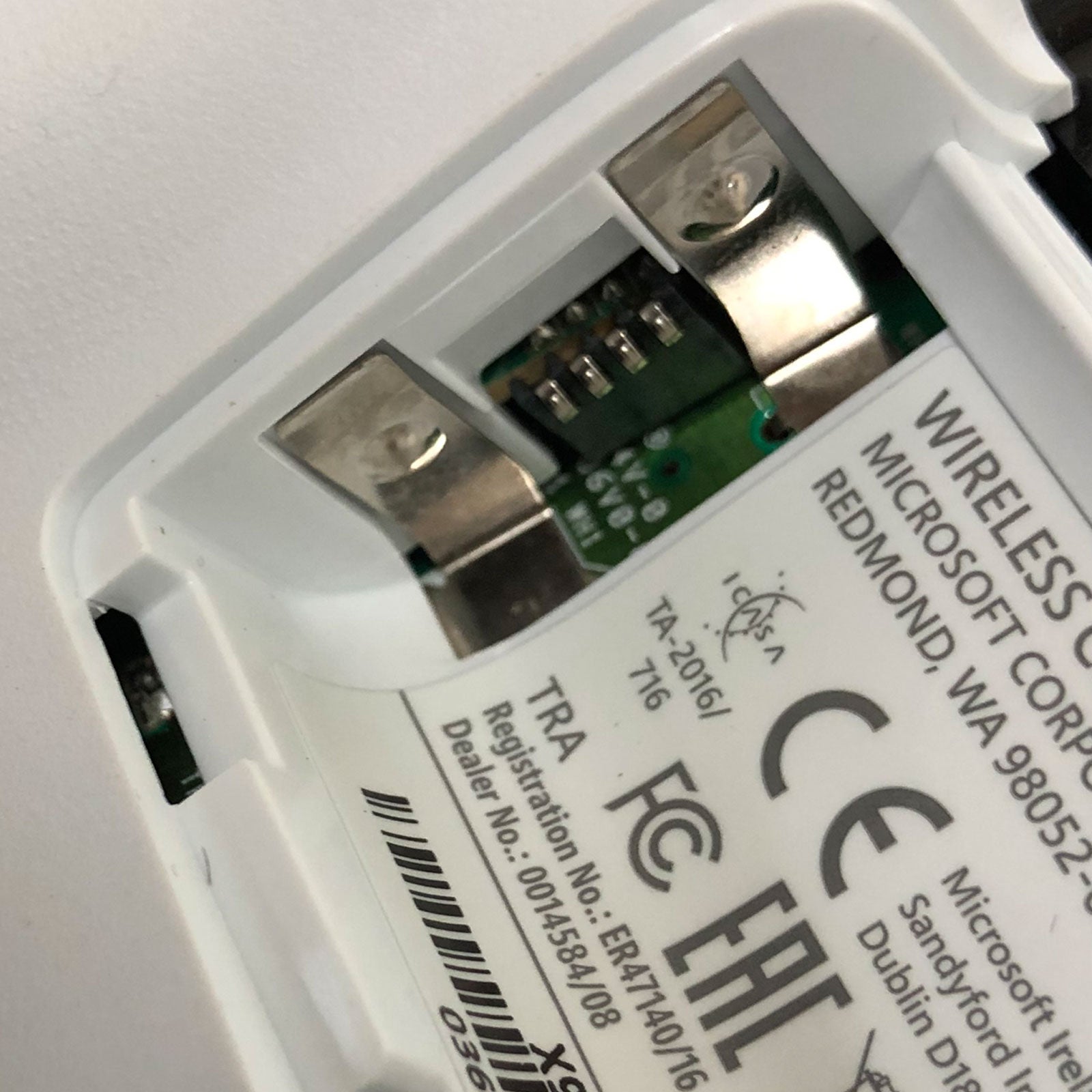 Battery contact tabs & spring set for Microsoft Xbox One wireless controller left & right side terminals | ZedLabz - 4