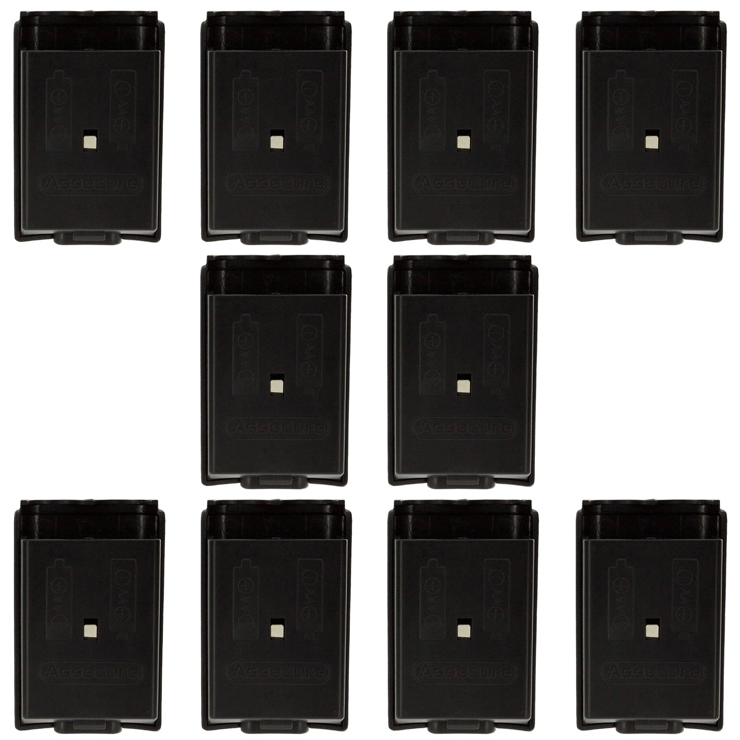 Battery cover for Xbox 360 controller holder case - 10 pack Black | ZedLabz - 1