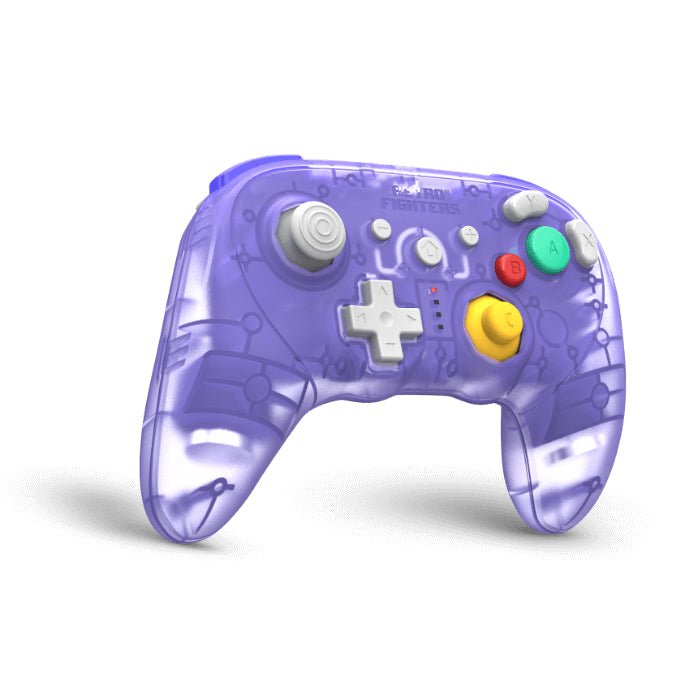 BattlerGC Pro wireless controller for Nintendo GameCube, Wii, Switch & PC, with bluetooth / 2.4G - Glacier purple | Retro Fighters - 2
