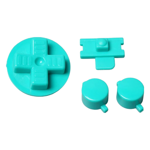 Button set for Nintendo Game Boy DMG-01 console A B D-Pad Power switch replacement - Turquoise | Funnyplaying