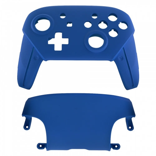 Replacement housing shell for Nintendo Switch Pro controllers front & back cover hard soft touch - Blue | ZedLabz