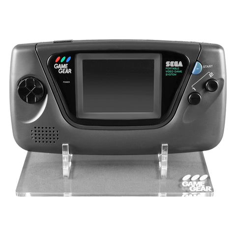 Display stand for Sega Game Gear handheld console acrylic - Crystal Clear | Rose Colored Gaming