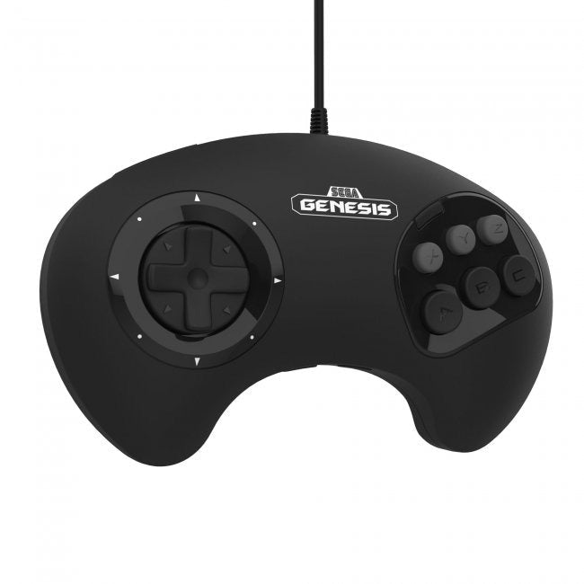 BIG6 wired USB controller pad for PC, MAC, Switch, Steam officially licensed - 10ft (3 meters) Black | Retro-Bit