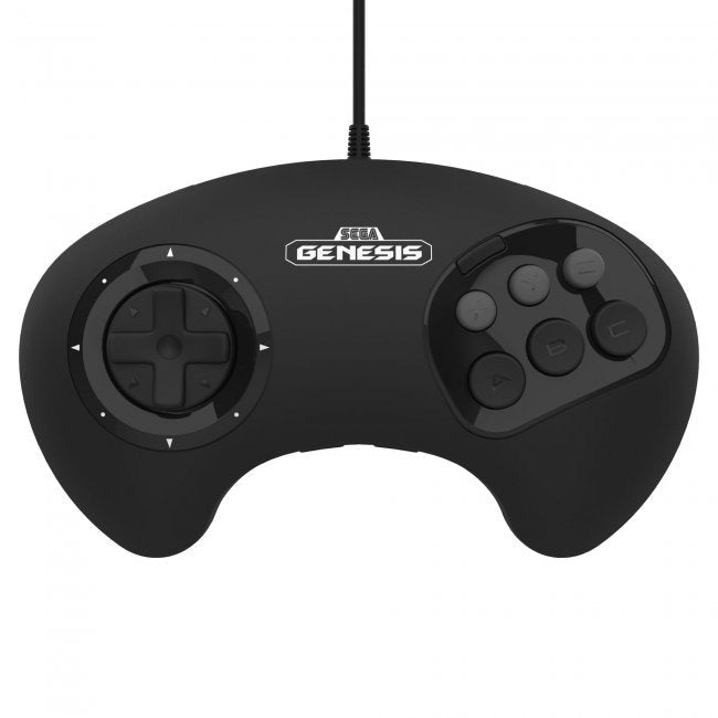 BIG6 wired USB controller pad for PC, MAC, Switch, Steam officially licensed - 10ft (3 meters) Black | Retro-Bit