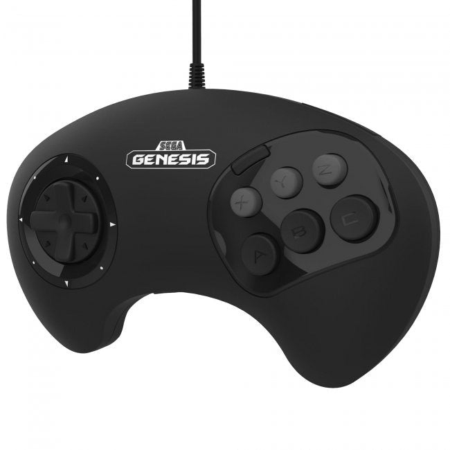 BIG6 wired USB controller pad for PC, MAC, Switch, Steam officially licensed - 10ft (3 meters) Black | Retro-Bit