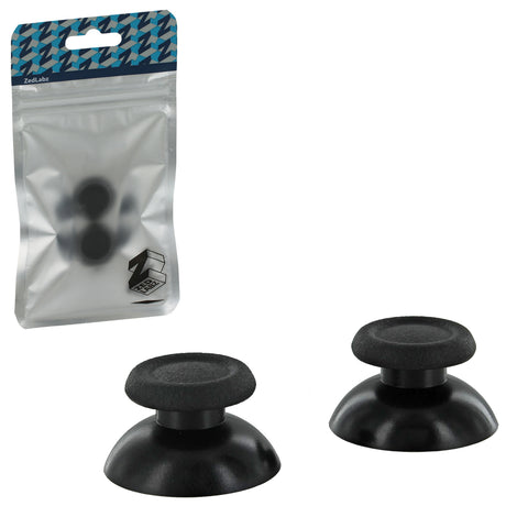 Thumbsticks for Sony PS4 Slim/ Pro controllers analog grip compatible replacement - 2 pack black | ZedLabz