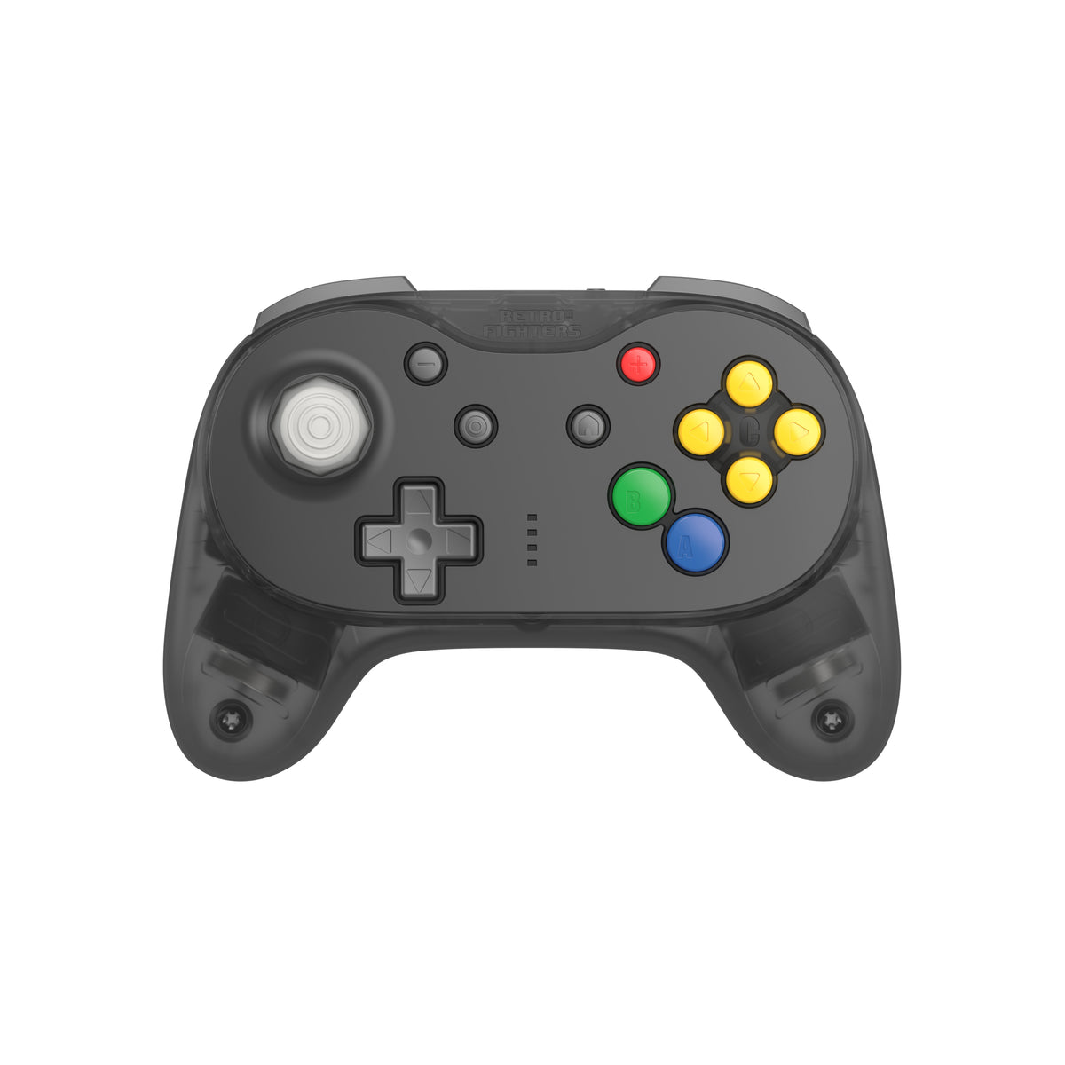 Brawler64 Pro wireless controller for Nintendo 64 N64, Swicth, Switch 2, PC gamepad - Smoke Black | Retro Fighters