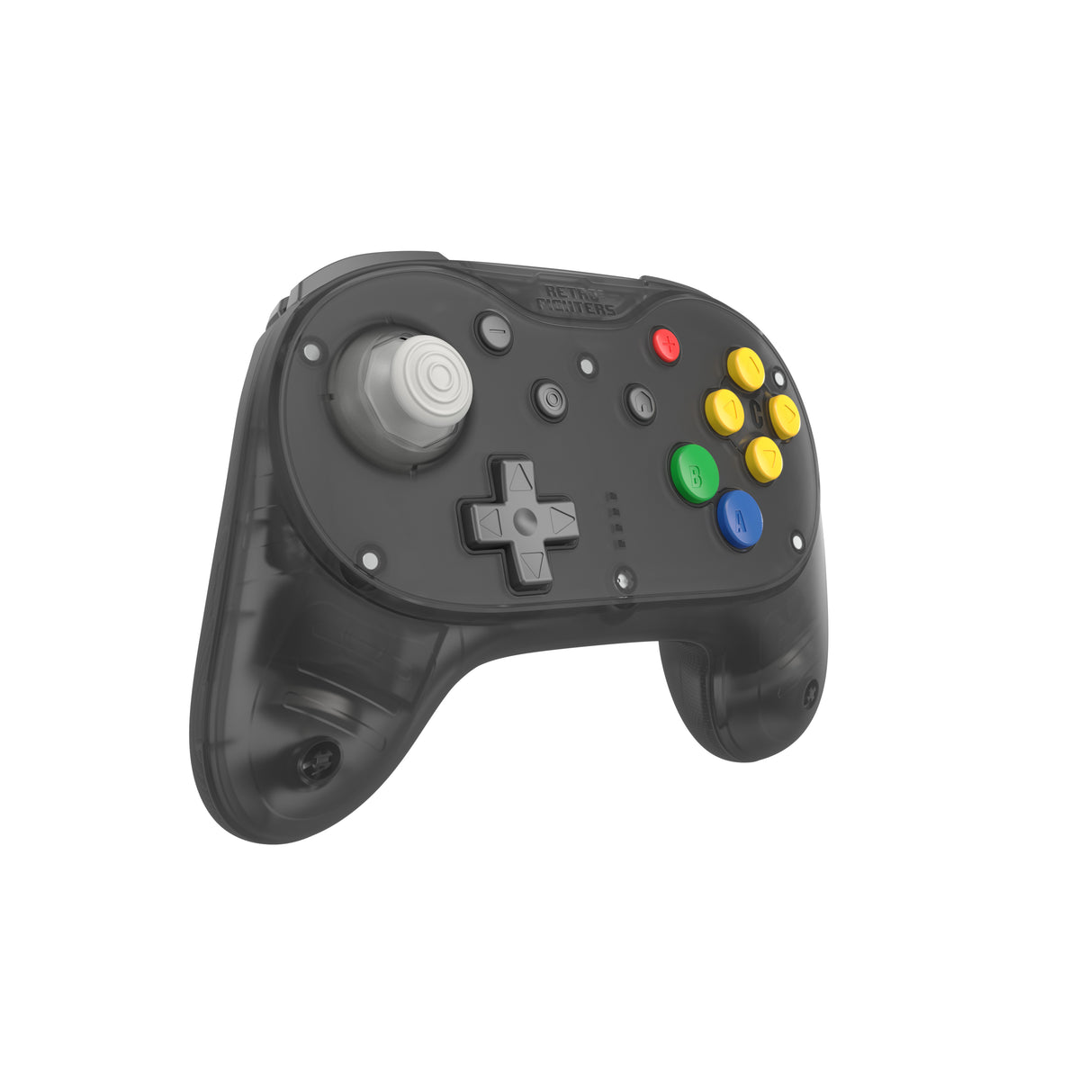 Brawler64 Pro wireless controller for Nintendo 64 N64, Swicth, Switch 2, PC gamepad - Smoke Black | Retro Fighters
