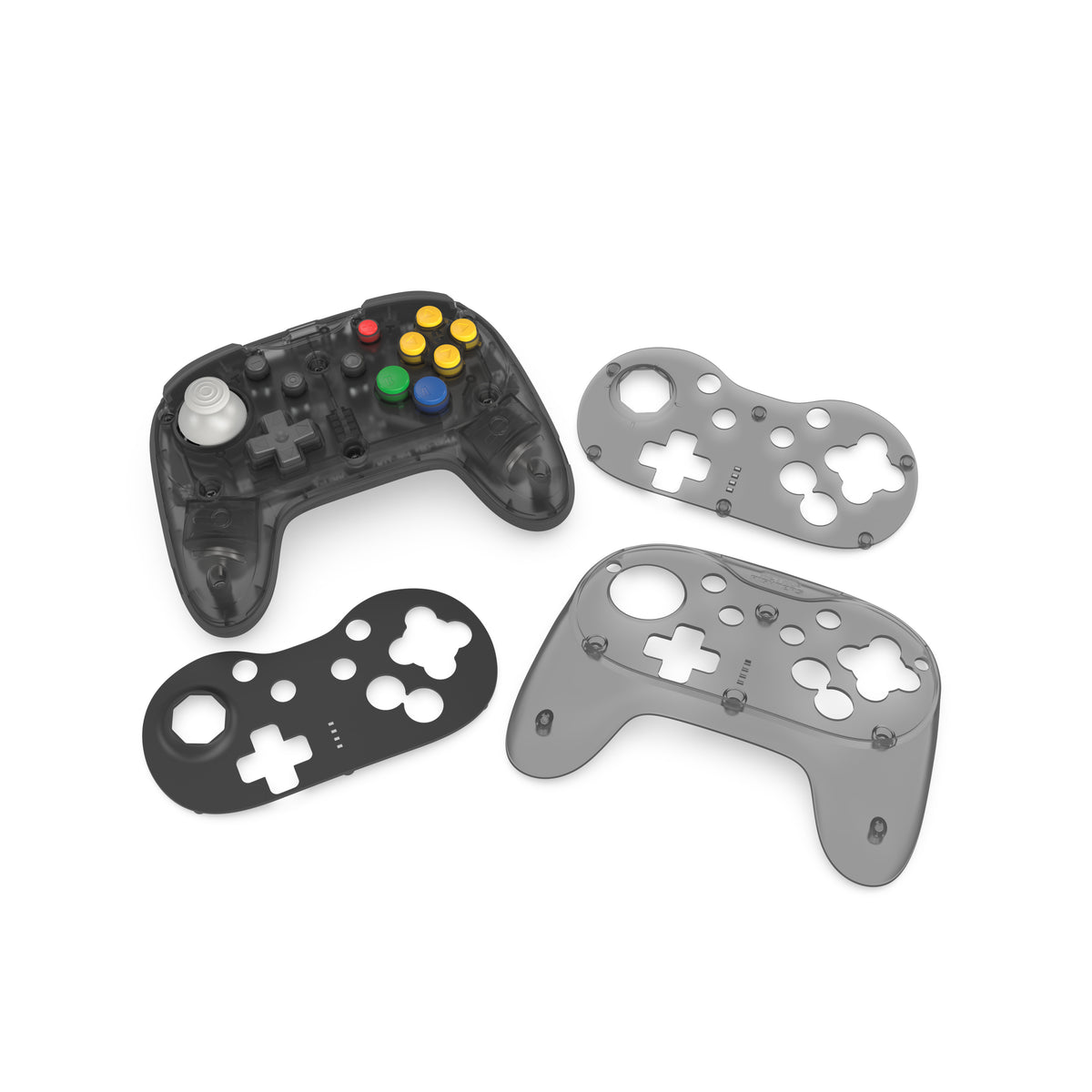Brawler64 Pro wireless controller for Nintendo 64 N64, Swicth, Switch 2, PC gamepad - Smoke Black | Retro Fighters