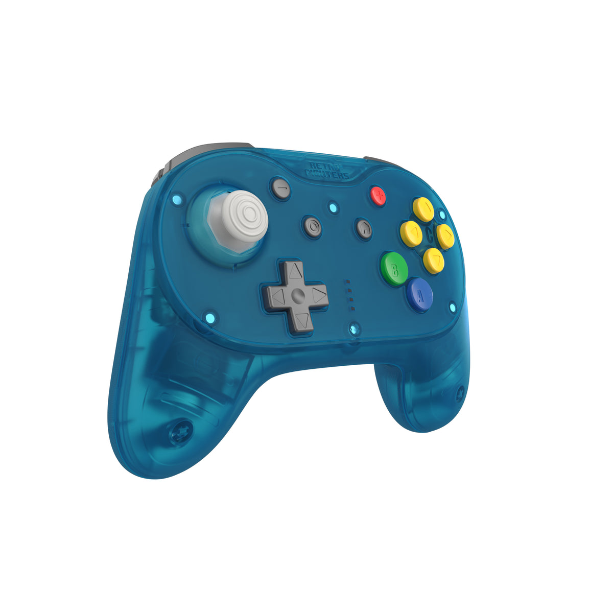 Brawler64 Pro wireless controller for Nintendo 64 N64, Swicth, Switch 2, PC gamepad - Ice Blue | Retro Fighters