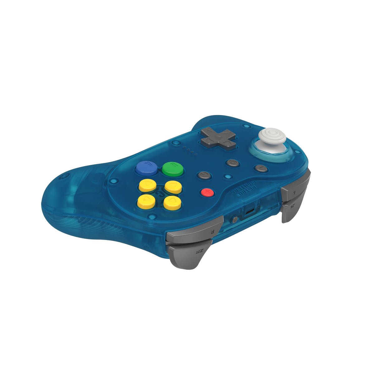 Brawler64 Pro wireless controller for Nintendo 64 N64, Swicth, Switch 2, PC gamepad - Ice Blue | Retro Fighters