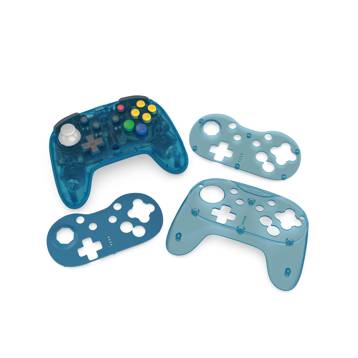 Brawler64 Pro wireless controller for Nintendo 64 N64, Swicth, Switch 2, PC gamepad - Ice Blue | Retro Fighters