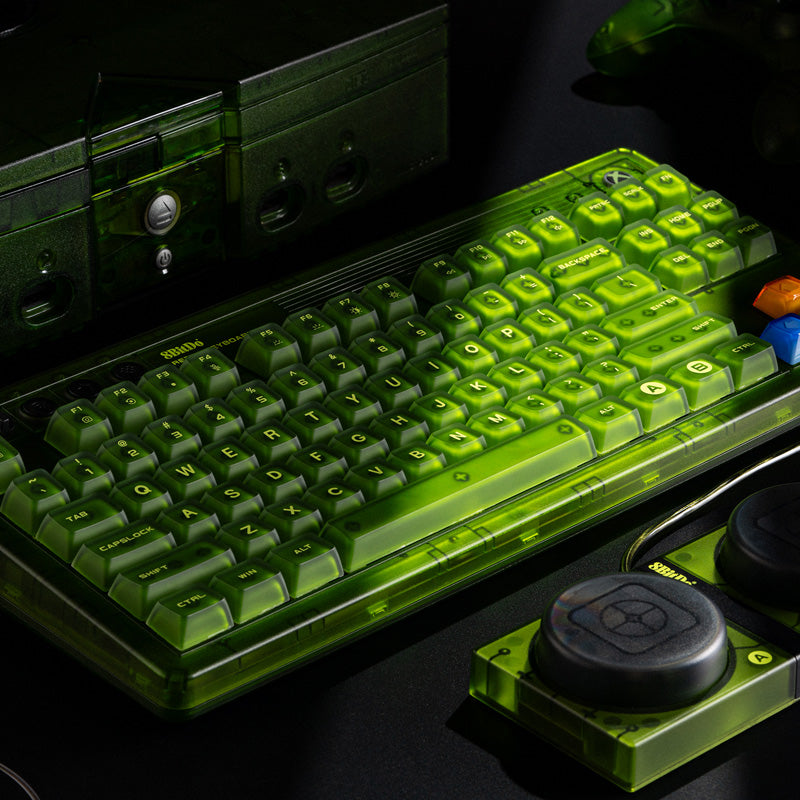 Retro Mechanical Keyboard RGB Bluetooth, 2.4G & wired for Windows & Xbox - officially licensed - US ANSI layout - Xbox Edition | 8BitDo