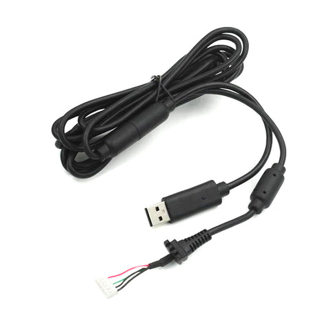 Controller cable for Xbox 360 wired controller compatible replacement lead - black | ZedLabz