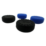 Thumbstick grip caps for Sony PS4 controller non slip extended heavy duty silicone - 4 pack Black & Blue | ZedLabz
