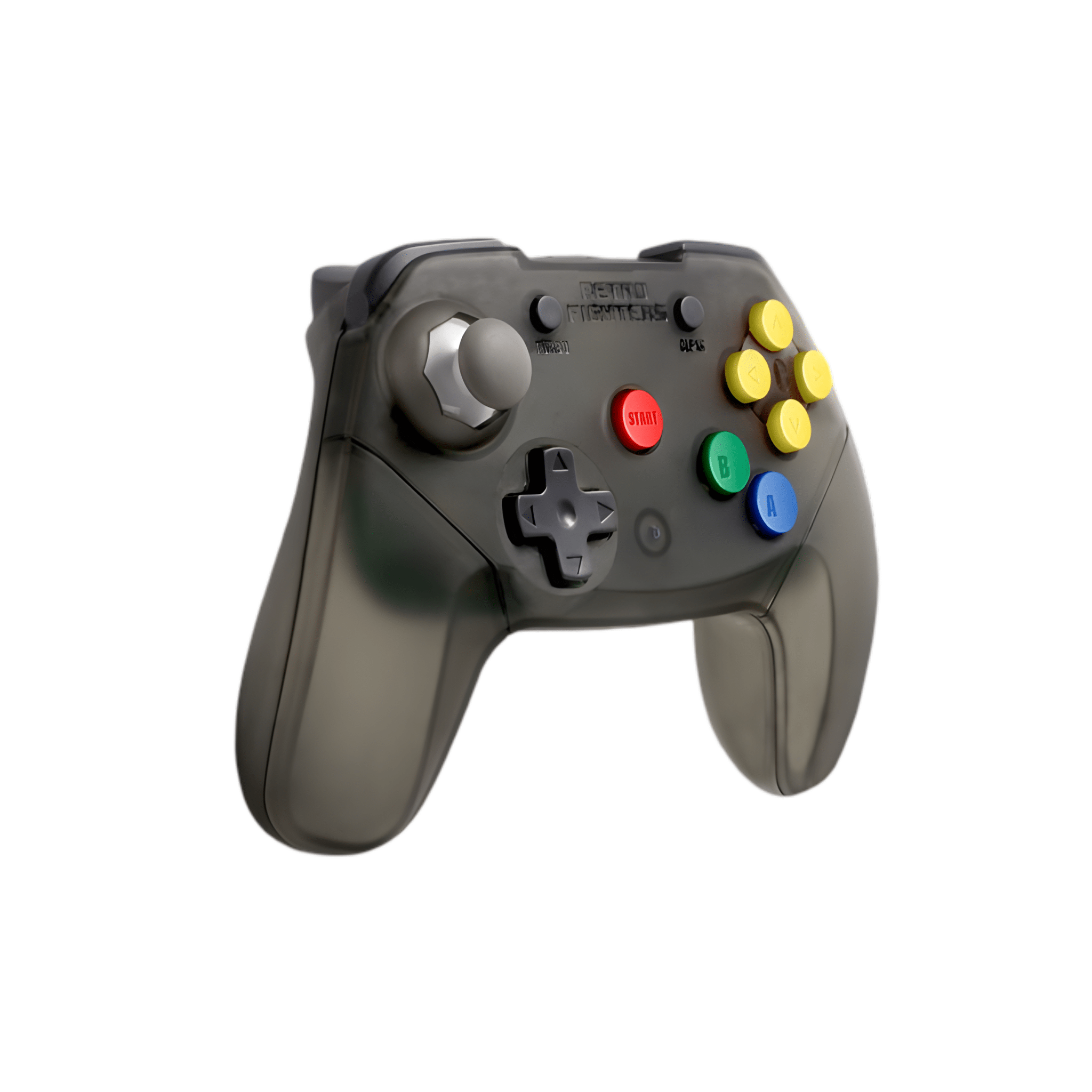 Brawler wireless 2.4G controller gamepad for Nintendo 64 [N64] - Smoke clear grey | Retro Fighters - 2