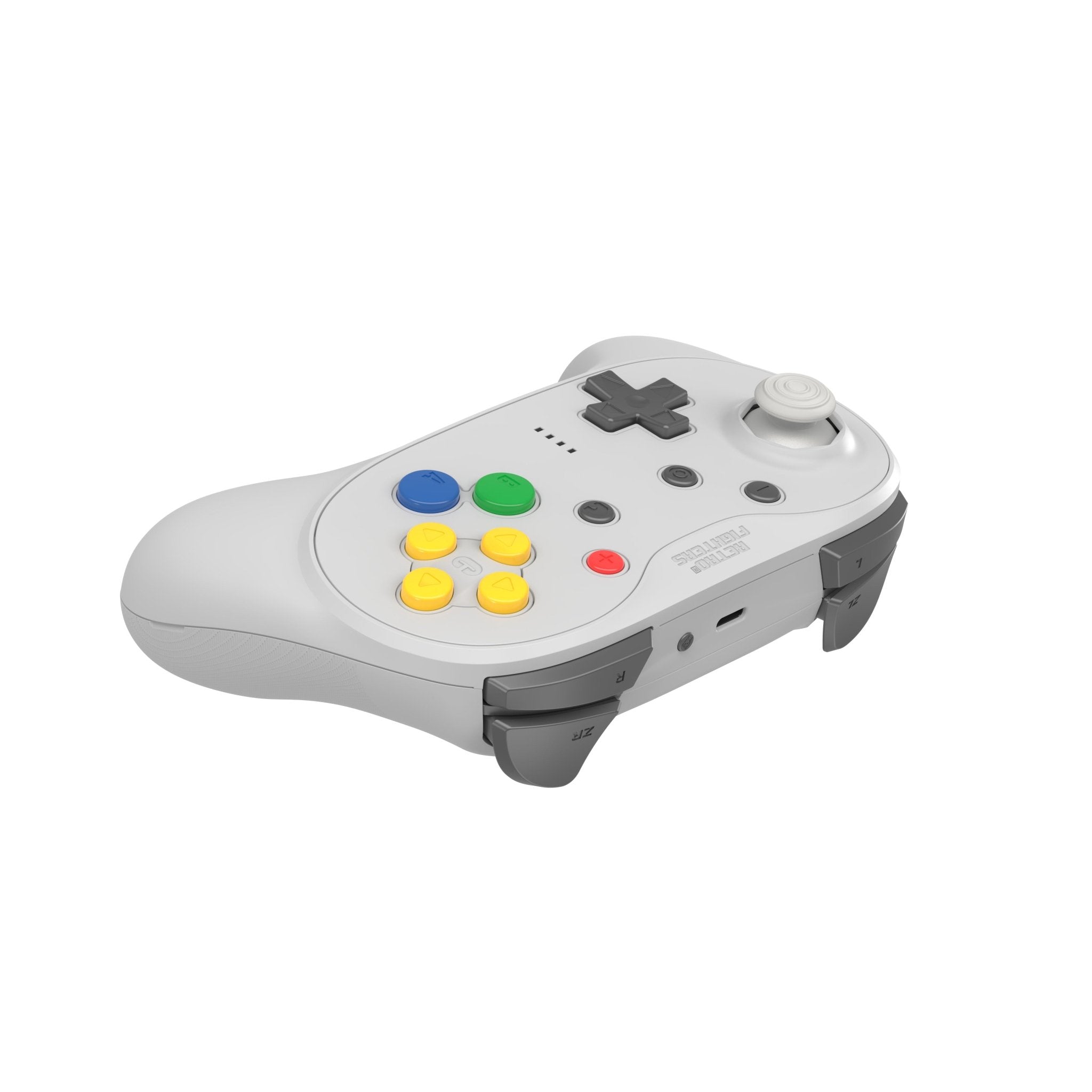 Brawler64 Pro wireless controller for Nintendo 64 N64, Swicth, Switch 2, PC gamepad - Grey | Retro Fighters - 4
