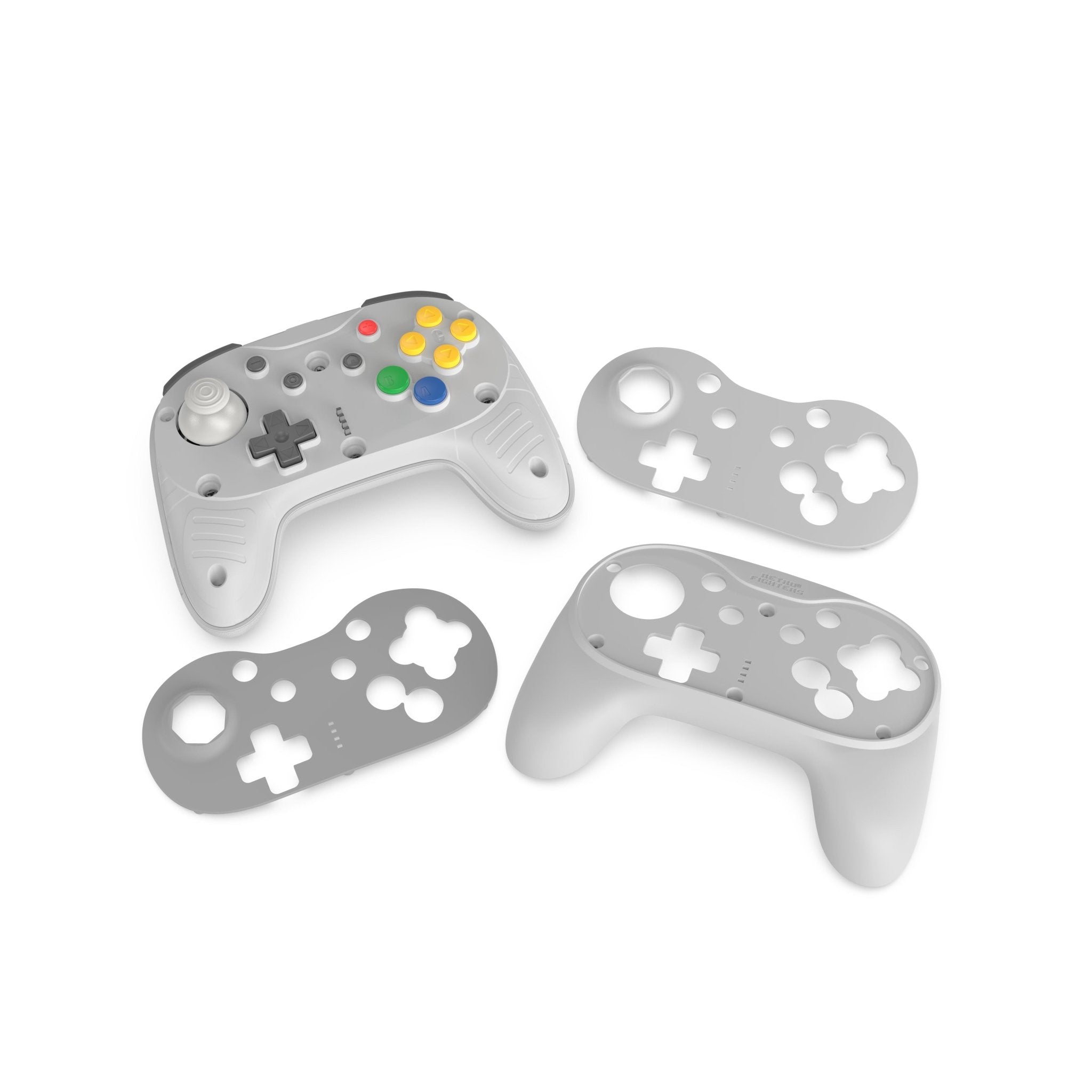 Brawler64 Pro wireless controller for Nintendo 64 N64, Swicth, Switch 2, PC gamepad - Grey | Retro Fighters - 6