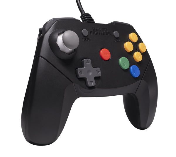Brawler64 V2 wired Controller gamepad for Nintendo 64 [N64] - Black | Retro Fighters