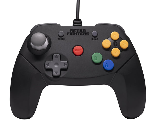 Brawler64 V2 wired Controller gamepad for Nintendo 64 [N64] - Black | Retro Fighters