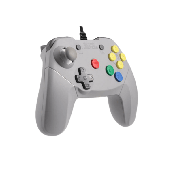 Brawler64 V2 wired Controller gamepad for Nintendo 64 [N64] - Grey | Retro Fighters