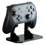 Display stand for Nintendo Switch Pro controller - Crystal Black | Rose Colored Gaming