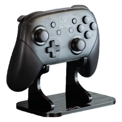 Display stand for Nintendo Switch Pro controller - Crystal Black | Rose Colored Gaming