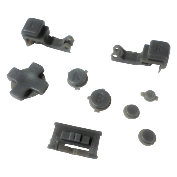 Replacement Button Set For Nintendo Game Boy Advance SP - Dark Grey | ZedLabz