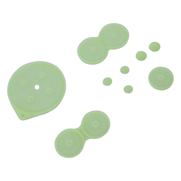 Button contacts for Nintendo GameBoy Advance SP console conductive silicone pad - Glow in the dark | ZedLabz