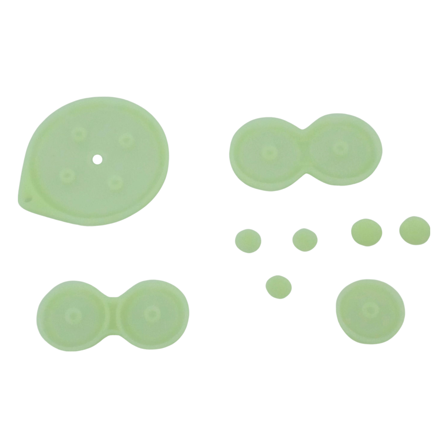 Button contacts for Nintendo GameBoy Advance SP console conductive silicone pad - Glow in the dark | ZedLabz - 3