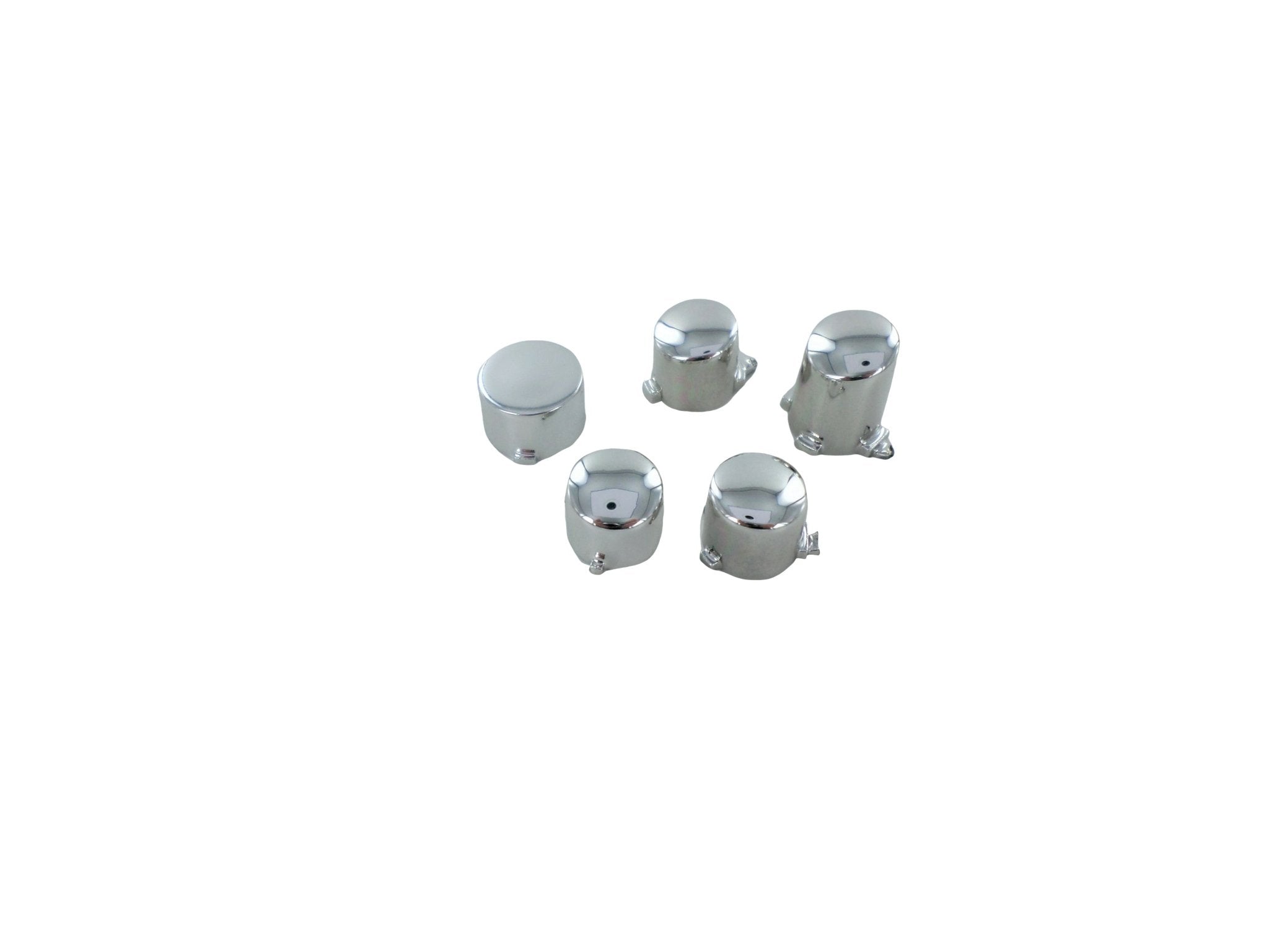 Button set for Microsoft Xbox One 1537 controller ABXY inc guide replacement - Chrome Silver | ZedLabz - 1