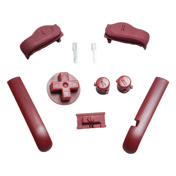 Button set for Nintendo Game Boy Advance console - Brown [GBA AGB] | Funnyplaying