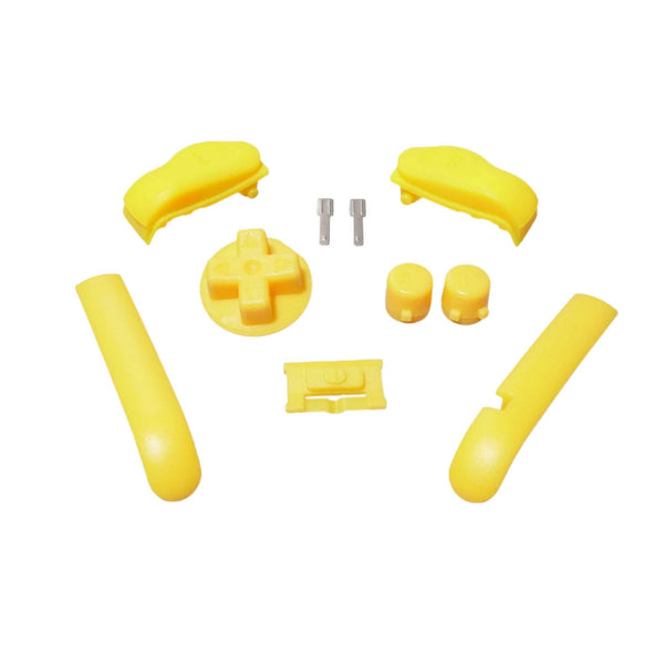 Button set for Nintendo Game Boy Advance handheld console complete set - Lemon yellow [GBA AGB] | Funnyplaying