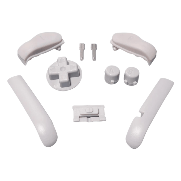 Button set for Nintendo Game Boy Advance handheld console complete set - Light Grey | Funnyplaying