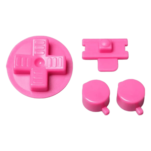 Button set for Nintendo Game Boy DMG-01 console A B D-Pad Power switch replacement - Pink | Funnyplaying