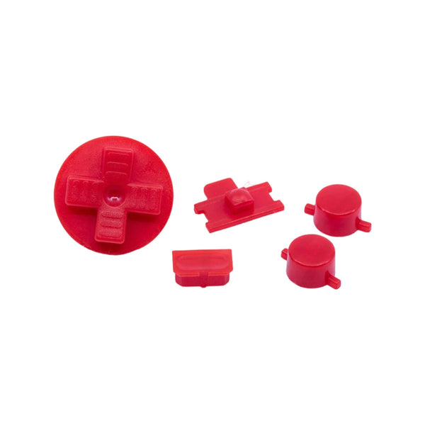 Button set for Nintendo Game Boy DMG-01 original console - Red | Retro Modding