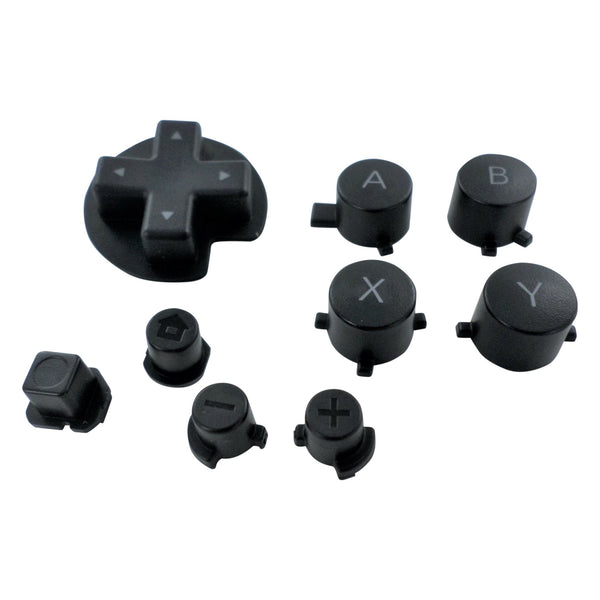Button set for Nintendo Switch Pro controller A B X Y D-pad, plus minus, home replacement  - Black | ZedLabz