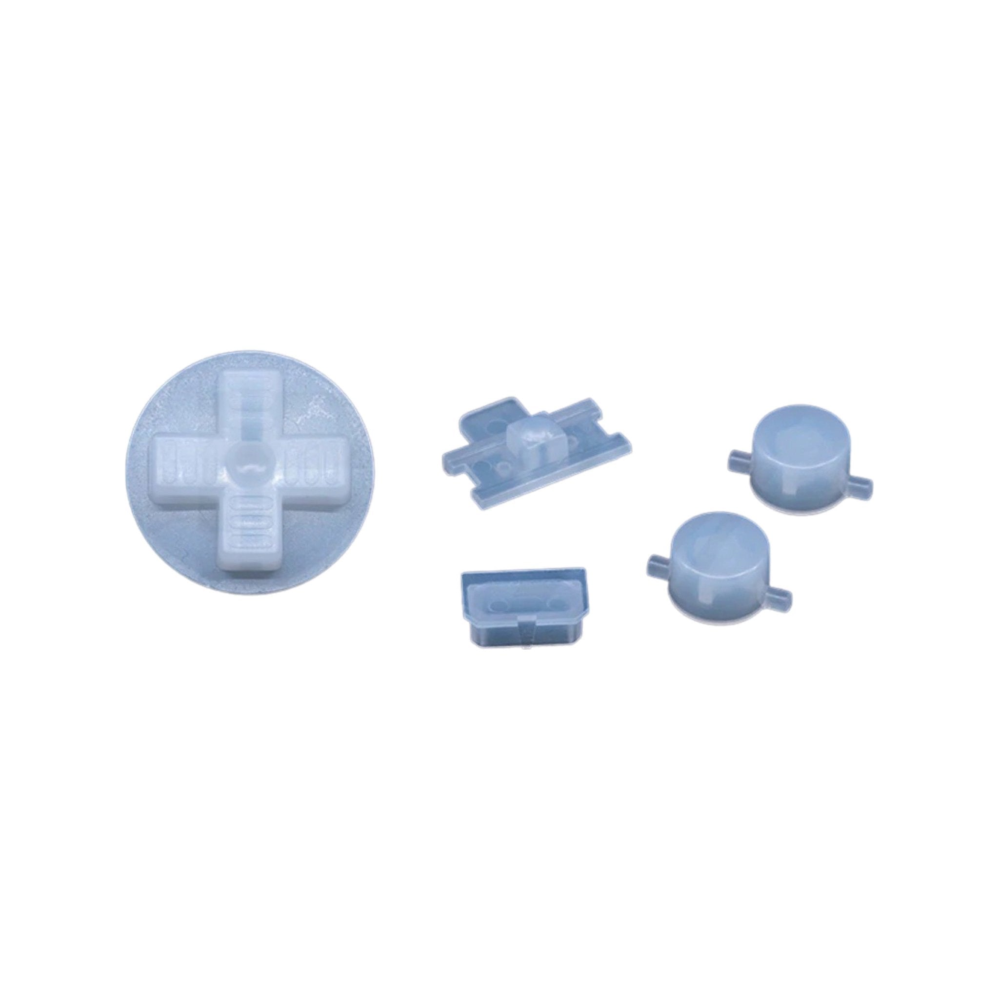 Button Set For Original Game Boy DMG 01 - Clear White | Retro Modding - 1