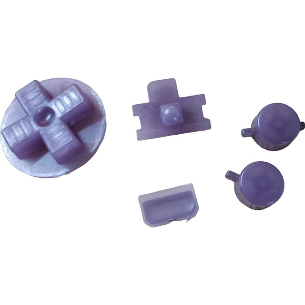 Button Set For Original Game Boy DMG 01 - Murdock (Black To Purple) | Retro Modding