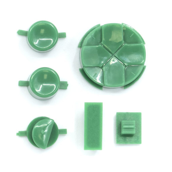 Button Set For Sega Game Gear - Super Famicom Green & Orange Pivot Ball | Retro Modding