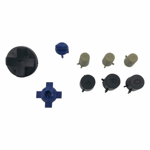 Button set for Sega Mega Drive (Genesis) Arcade pad gamepad replacement d-pad A B C X Y Z | ZedLabz