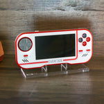 Display stand for Blaze Evercade handheld console - Crystal Clear | Rose Colored Gaming