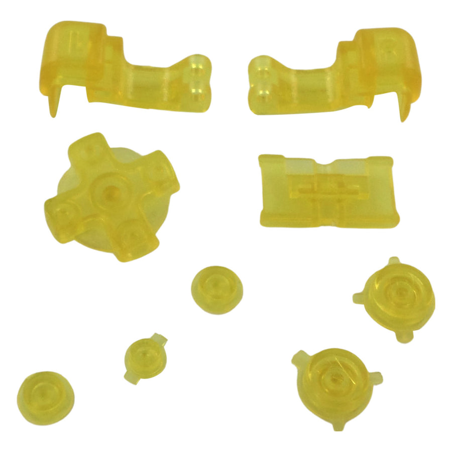 Replacement Button Set For Nintendo Game Boy Advance SP - Clear Yellow | ZedLabz