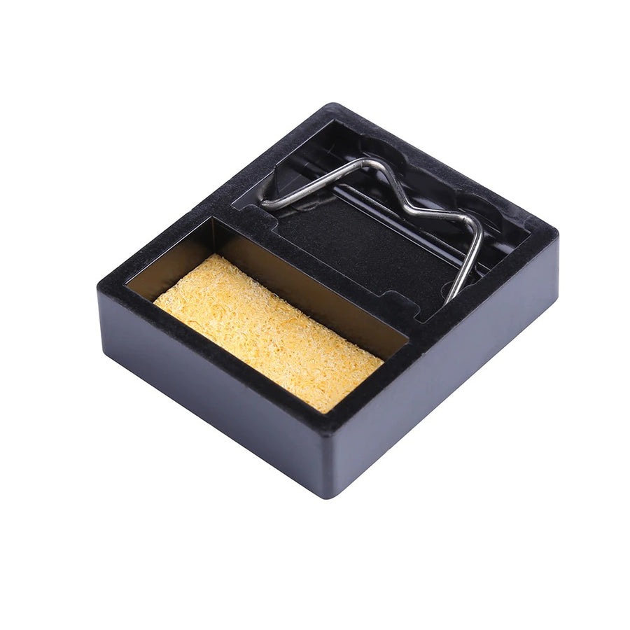 Mini soldering iron stand holder rest with cleaning sponge | ZedLabz